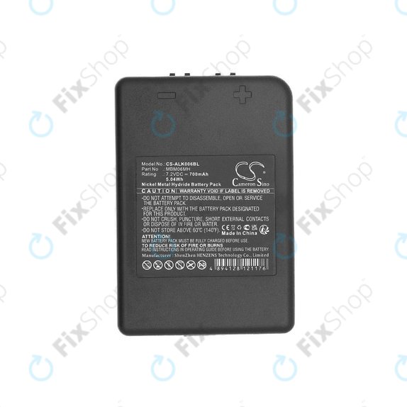 Battery for Autec E16, Modular MJ, MK, 700mAh, Ni-MH, 7.2V, MBM06MH, HQ