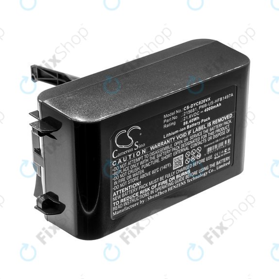Dyson V8 - Battery 215681, PM8-US-HFB1497A Li-Ion 21.6V 4000mAh HQ