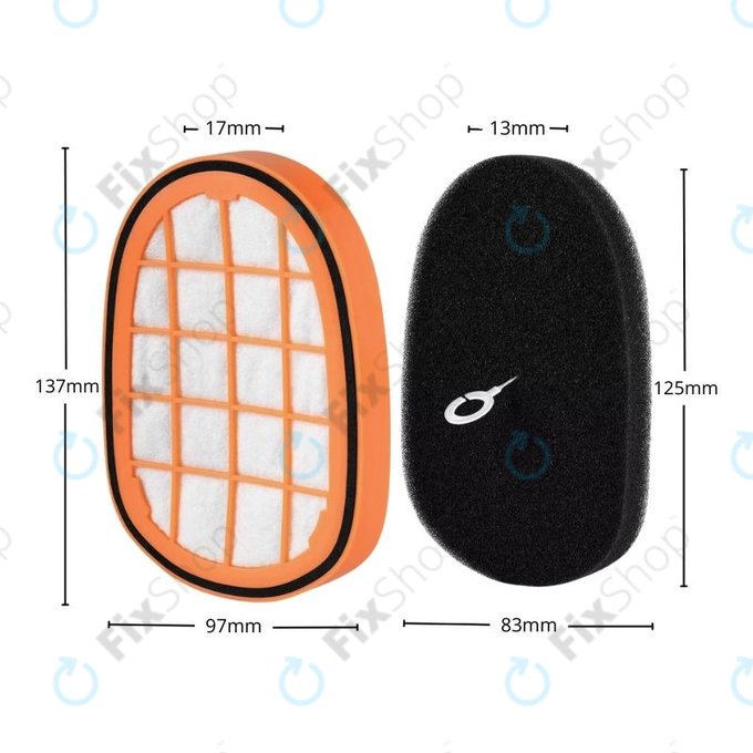 Filter Set, 2pcs for Philips SpeedPro Max 7000-series, 8000-series