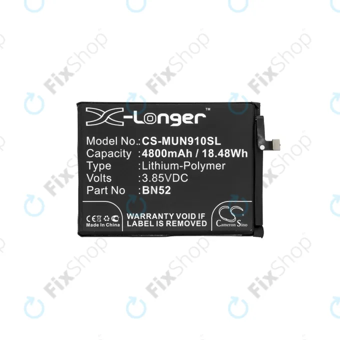 Xiaomi Redmi Note 9 Pro - Battery BN52 4800mAh HQ