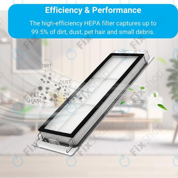 Xiaomi Roborock S5, S5 Max, S6, S6 MaxV, S6 Pure, E4, E5, Mijia 1S, Mi Robot Vacuum Mop 1S, Xiaowa E2, E3, Lite C10 - HEPA filter (2pcs)