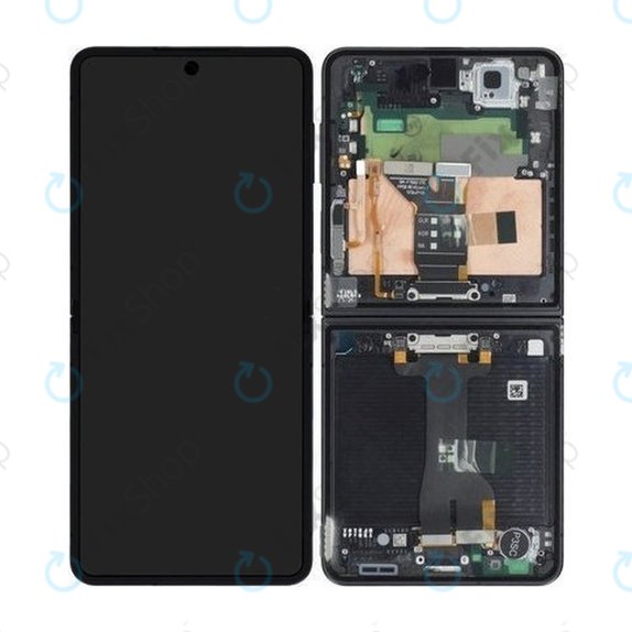 Samsung Galaxy Z Flip 7 F766B - LCD Display + Touch Screen + Frame (Jetblack) OLED