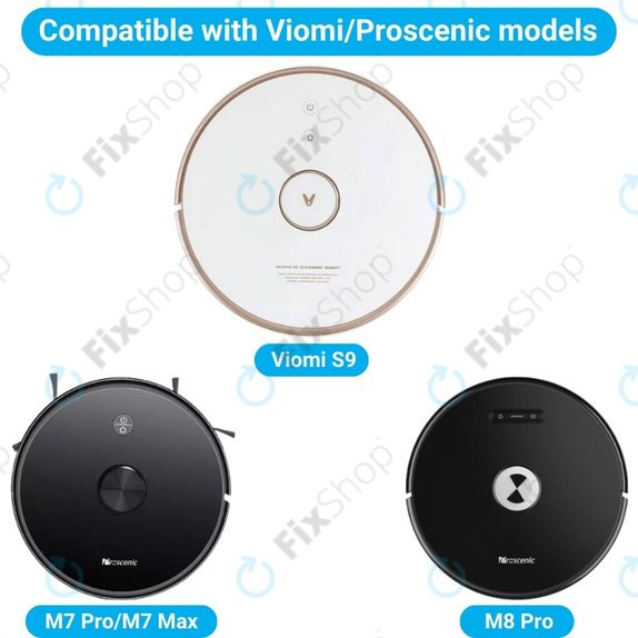 Xiaomi Viomi S9, Proscenic M7 Pro, M7 Max, M8 Pro - Main Brush