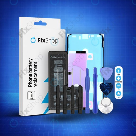 Battery for iPhone XS, 2658mAh, Adhesive, Toolkit, FixPremium