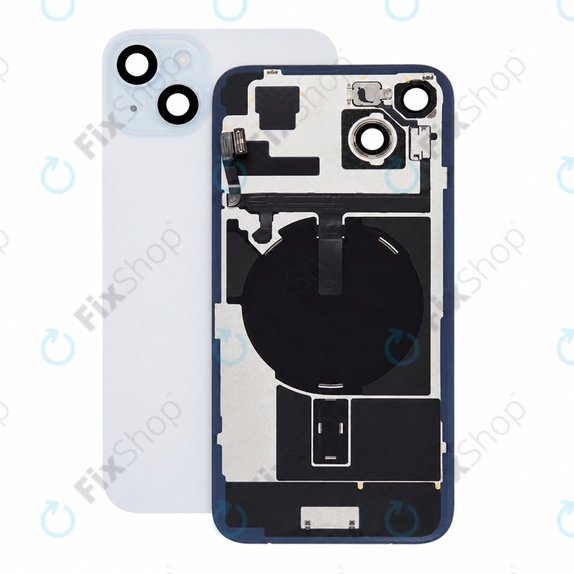 Rear Housing Glass for iPhone 15 Plus, Blue, Pulled A