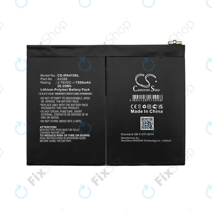 Apple iPad Air (4th Gen 2020), (5th Gen 2022), 11 (2024) - Battery