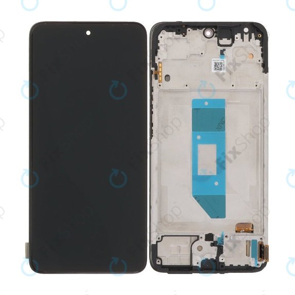Display OLED for Xiaomi Redmi Note 14 4G, Black, Touch Screen with Frame