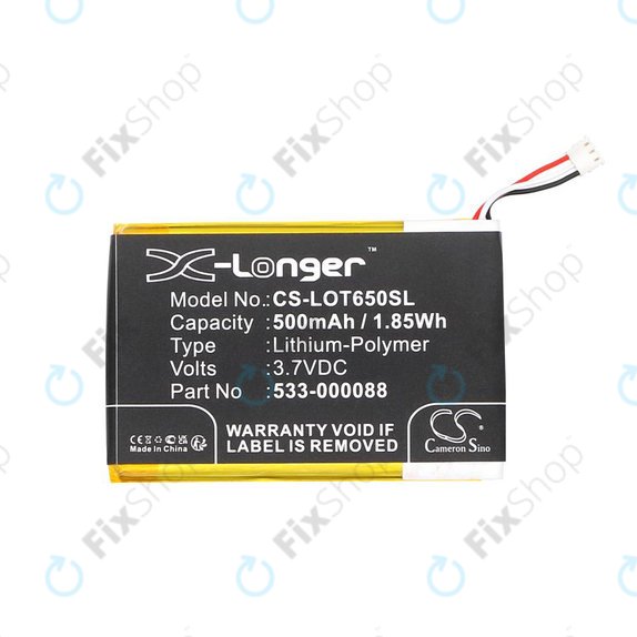Battery for Logitech Mx Master, 500mAh, Li-Pol, 3.7V, 533-000088, HB303450, HQ