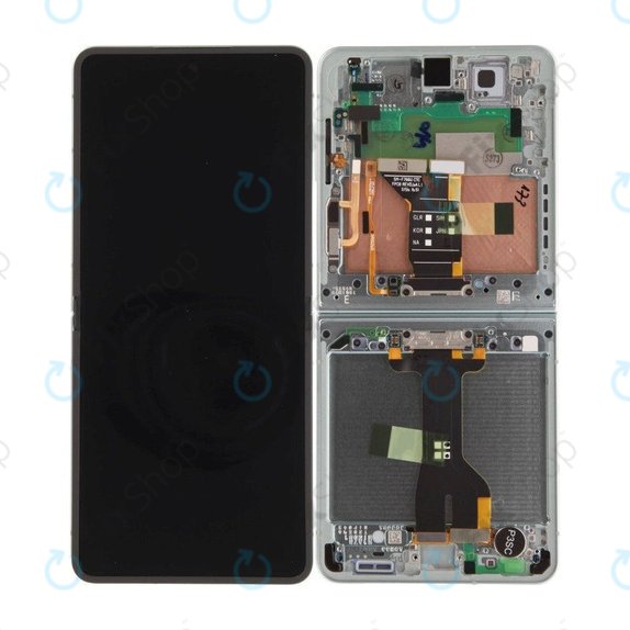 Samsung Galaxy Z Flip 7 F766B - LCD Display + Touch Screen + Frame (Mint) - GH82-37581E Genuine Service Pack