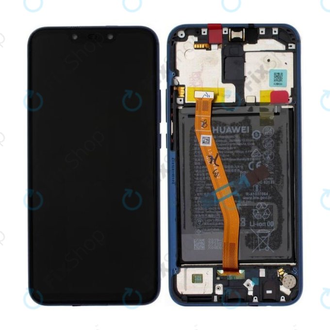 Huawei Mate 20 Lite - LCD Display + Touch Screen + Frame + Battery (Sapphire Blue) - 02352DKM, 02352GTT Genuine Service Pack