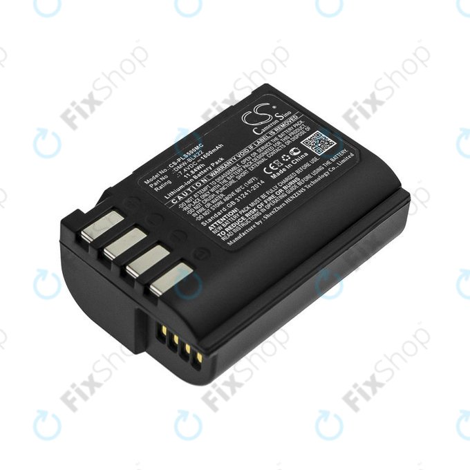 Battery for Panasonic Lumix DC-S5, DC-S5K, GH5, G9, GH5S, 1600mAh, Li-Ion, 7.4V, DMW-BLK22, HQ