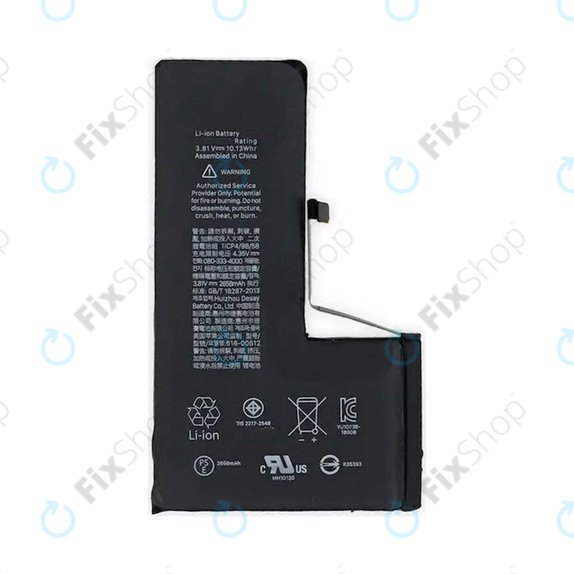 Battery for iPhone XS, 2658mAh, Service Pack