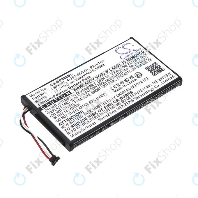 Battery for Sony PS Vita, 2200mAh, Li-Pol, 3.7V, SP65M, HQ