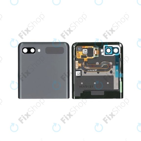 Samsung Galaxy Z Flip 5G F707B - LCD Display + Touch Screen + Frame (External) (Mystic Gray) - GH96-13806A Genuine Service Pack