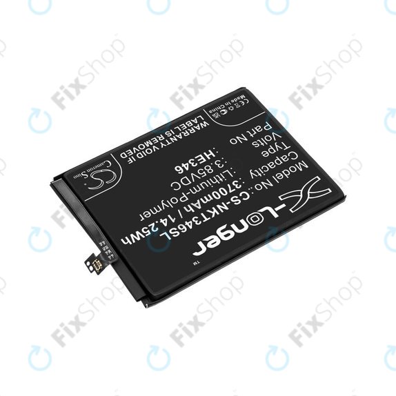 Battery for Nokia 7 Plus, 3700mAh, Li-Pol, 3.85 V, HE346, HQ