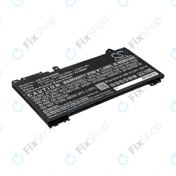 Battery for HP ProBook 455, 450, 445, 440, 430 G6, 3800mAh, Li-Pol, 11.55V, RE03XL, HQ