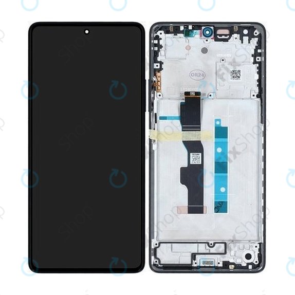 Xiaomi Redmi Note 13 5G 2312DRAABC - LCD Display + Touch Screen + Frame (Graphite) - 5600020N1700 Genuine Service Pack