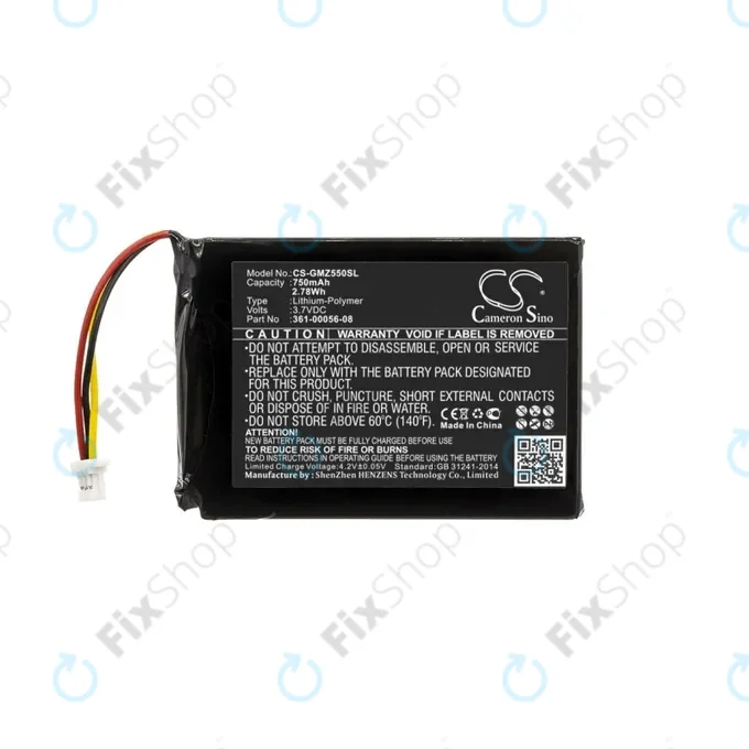 Garmin DriveSmart 5, 55, 65 - Battery 361-00056-08 750mAh HQ