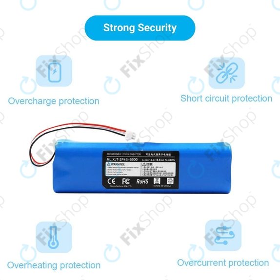Xiaomi Roidmi EVE Plus, Viomi, Lydsto, Proscenic, Tefal - Battery XJT-2P4S-6800 Li-Ion 14.4V 6800mAh