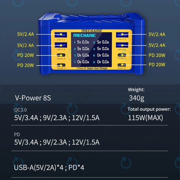 Mechanic V-Power 8S - Service Charging Station