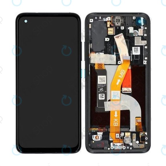 Asus Zenfone 8 ZS590KS - LCD Display + Touch Screen + Frame (Obsidian Black) - 90AI0061-R20010 Genuine Service Pack