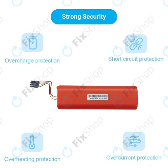 Xiaomi Roborock S-series, T-series, Q-series - Battery XJT-2P4S-6000 Li-Ion 14.4V 6000mAh