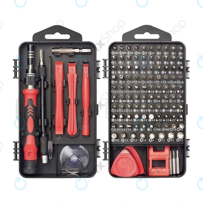 Kingsdun - Professional Screwdriver Set for iPhone 117in1 (Red Edition)