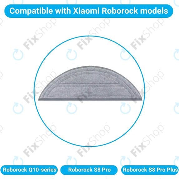 Mop Cloth, 2pcs for Xiaomi Roborock Q10-series, S8 Pro, S8 Pro Plus