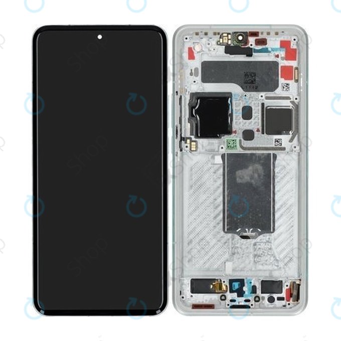 Xiaomi 15 Ultra 5G - LCD Display + Touch Screen + Frame (Silver White) - 560005000O100 Genuine Service Pack