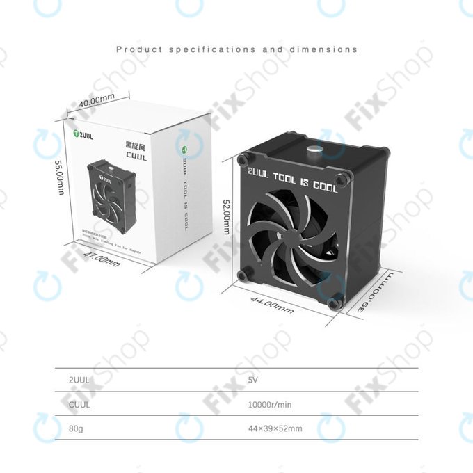 2UUL - Mini Cooling Fan for Repair