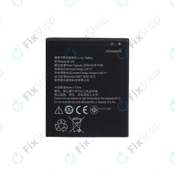 Lenovo A6000, Vibe C A2020 - Battery BL242 2300mAh