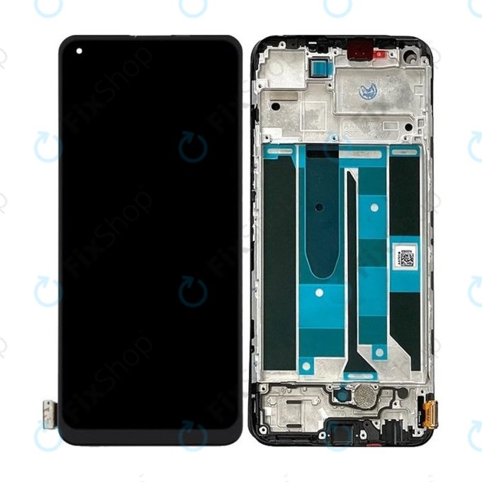 Realme 8 Pro - LCD Display + Touch Screen + Frame (Black) TFT