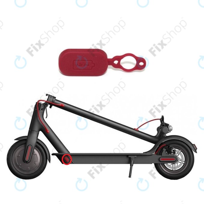 Xiaomi Mi Electric Scooter 1S, 2 M365, Essential, Pro, Pro 2 - Charging Connector Decorative Cap (Red)