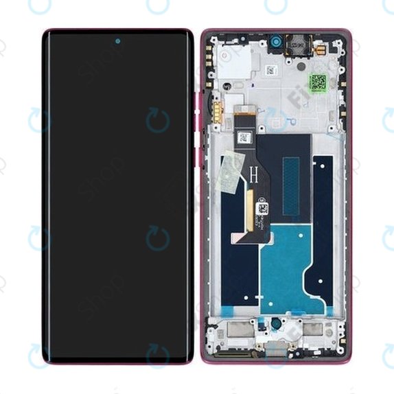 Motorola Edge 50 Fusion - LCD Display + Touch Screen + Frame (Hot Pink) - 5D68C24345 Genuine Service Pack