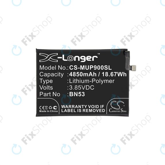 Xiaomi Redmi Note 9 Pro - Battery BN53 4850mAh HQ