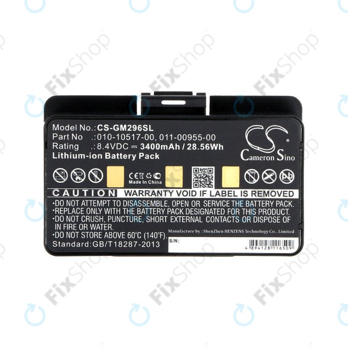 Battery for Garmin GPSMAP, 3400mAh, Li-Ion, 8.4V, 010-10517-00, HQ