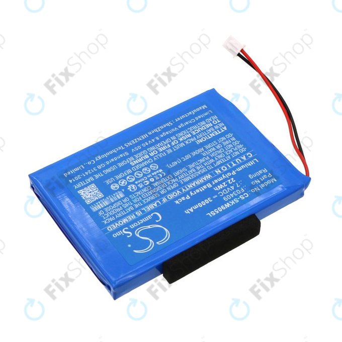 Battery for Satlink WS-6902, WS-6905, 3000mAh, Li-Pol, 7.4V, F03409, HQ