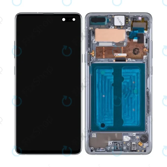 Samsung Galaxy S10 5G G977B - LCD Display + Touch Screen + Frame (Black) OLED