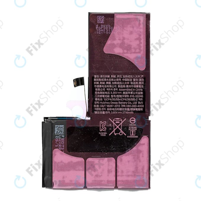 Battery for iPhone X, 2716mAh