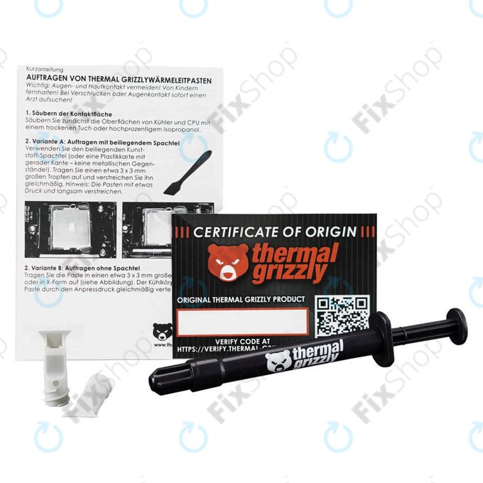Thermal Paste 2g, Thermal Grizzly Kryonaut Extreme