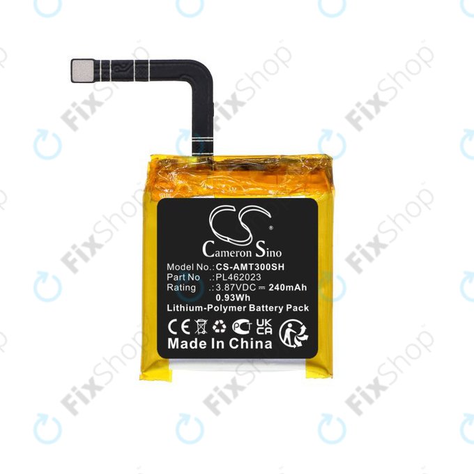 Battery for Amazfit GTS3, 240mAh, Li-Pol, 3.87V, PL462023, HQ