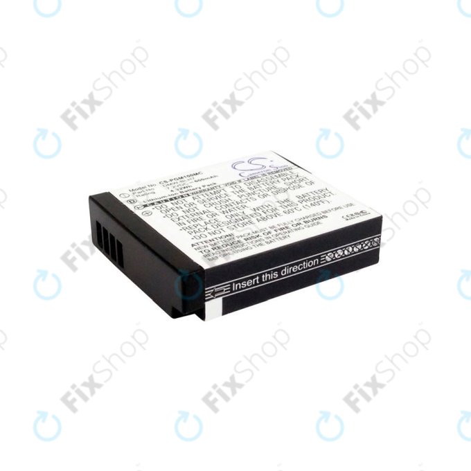 Battery for Panasonic Lumix DMC, 600mAh, Li-Ion, 7.2V, DMW-BLH7, HQ