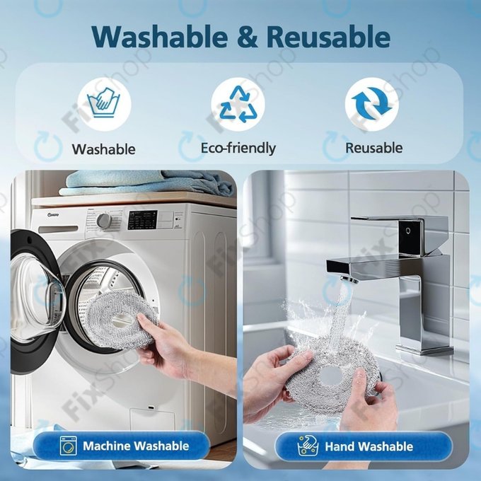 Mop Cloth, 2pcs for Xiaomi Dreame X40 Ultra, L40 Ultra, L10s Ultra, Pro Gen2, Mova E30 Ultra