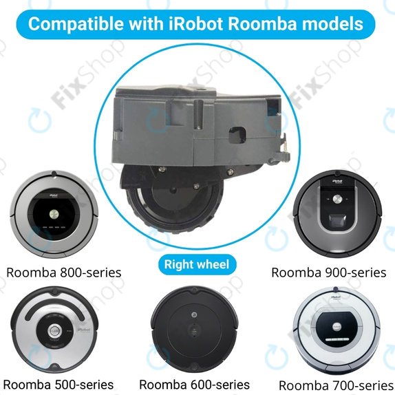 iRobot Roomba 500, 600, 700, 800, 900-series - Wheel with Motor (Right)