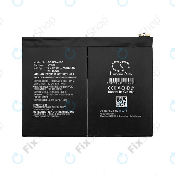 Apple iPad Air (4th Gen 2020), (5th Gen 2022), 11 (2024) - Battery
