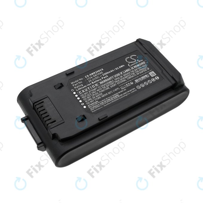 Battery for Samsung Bespoke Jet, Bespoke Jet Complete, 2500mAh, Li-Ion, 25.2V, VCA-SBTA95, HQ