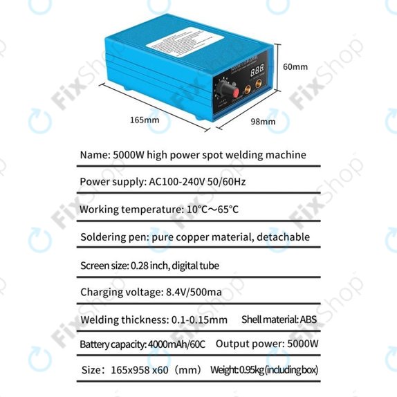 Docreate HPSW 5000W - Mini Spot Welding Machine DIY Kit (4000mAh)
