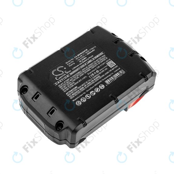 Battery for Milwaukee, Atlas Copco, Berner, 2000mAh, Li-Ion, 18V, M18, HQ