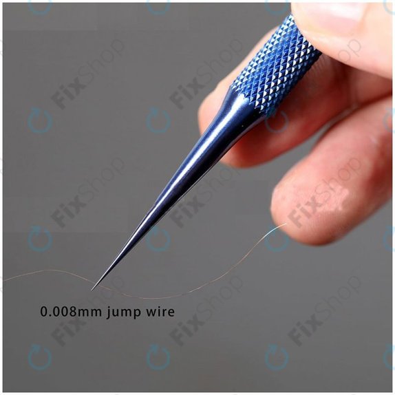 2UUL BlueT Straight Head - Titanium Alloy Tweezer for Precise Wire Jump (0.1mm)