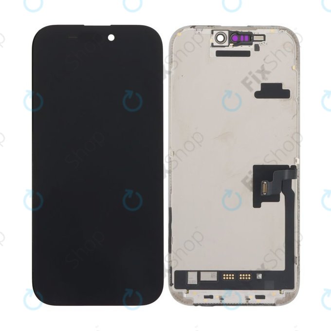 Display In-Cell FHD for iPhone 16 Pro, Touch Screen with Frame, FixPremium
